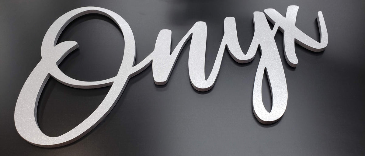 Name Cut Out (MDF), handmade by Southern Creative Studio in New Orleans – alternate angle