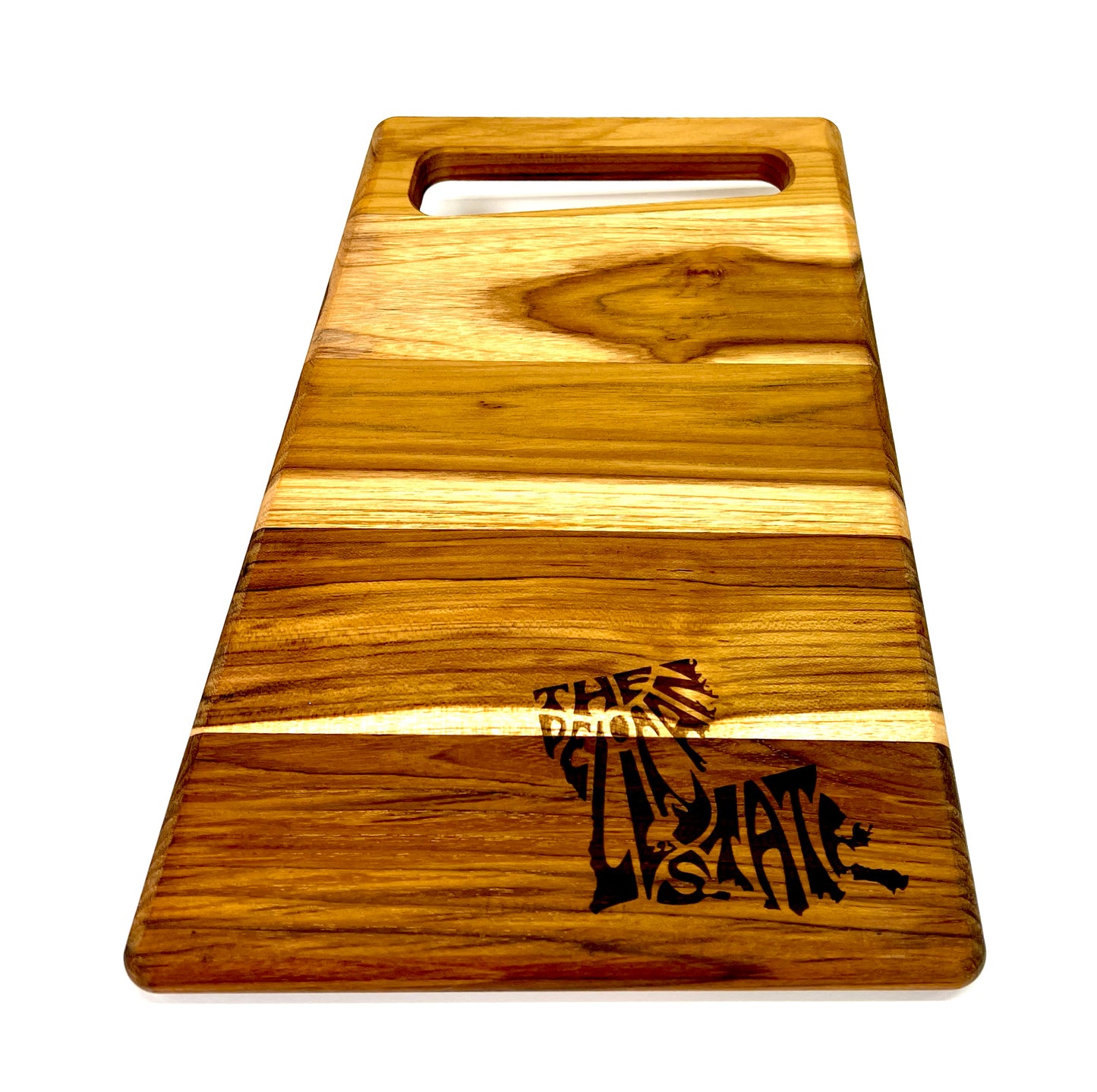 Pelican State Cutting Board, handmade by Southern Creative Studio in New Orleans – alternate angle