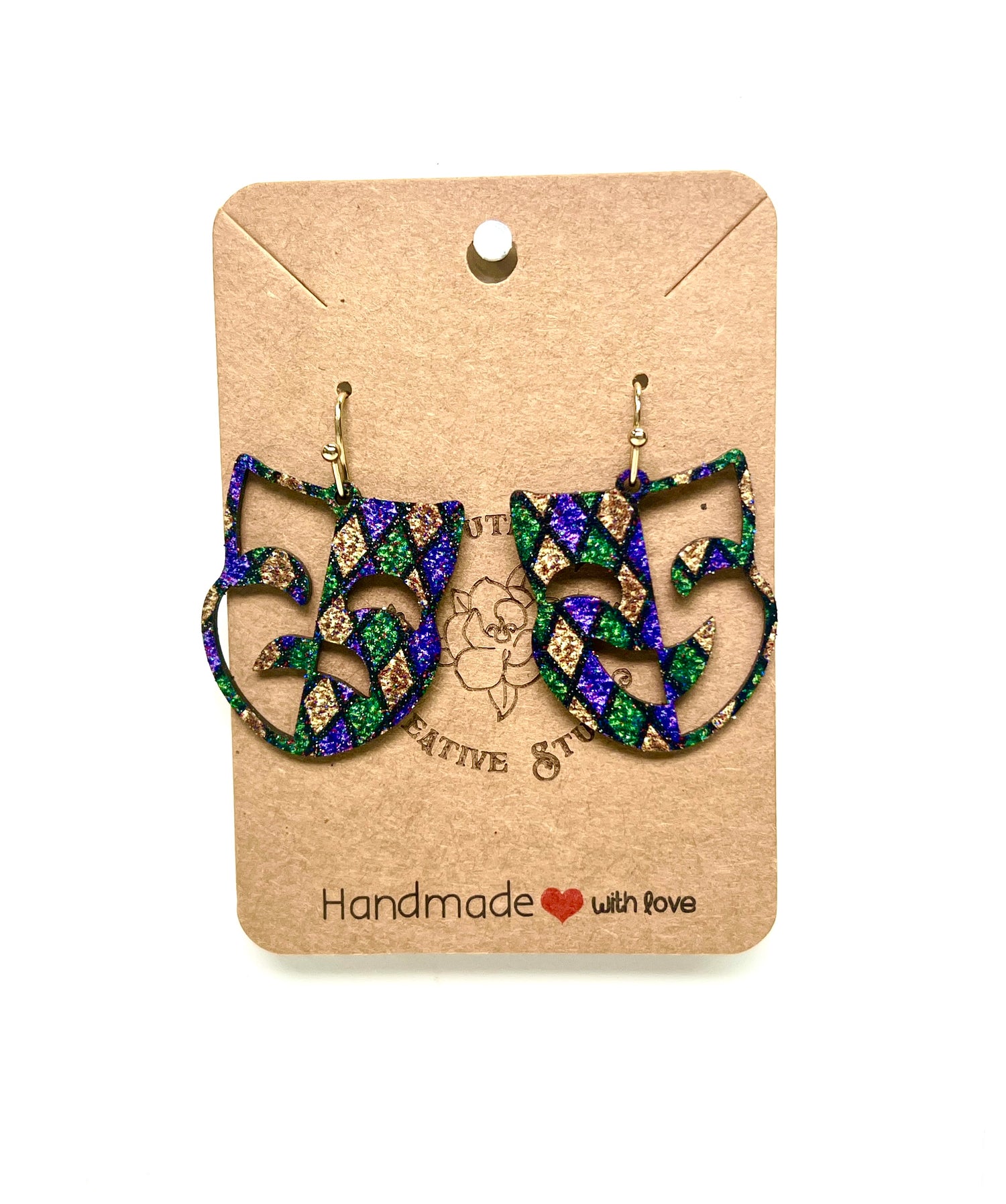 Handmade Mardi Gras and everyday earrings