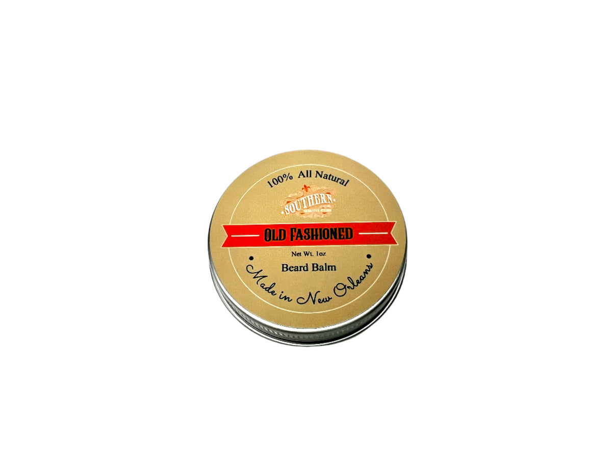 Beard Balm - Old Fashioned, handmade by Southern Creative Studio in New Orleans – in use