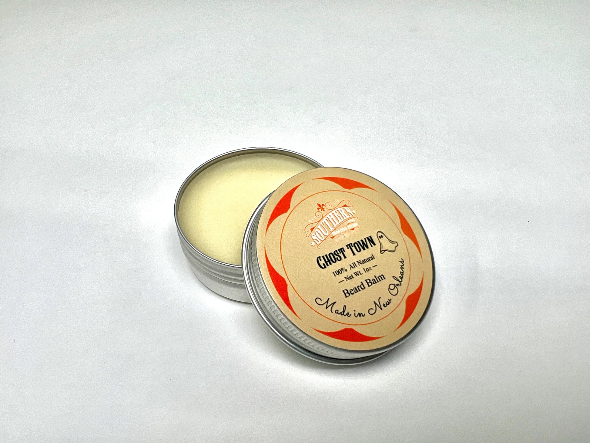 Beard Balm - Ghost Town, handmade by Southern Creative Studio in New Orleans – alternate angle