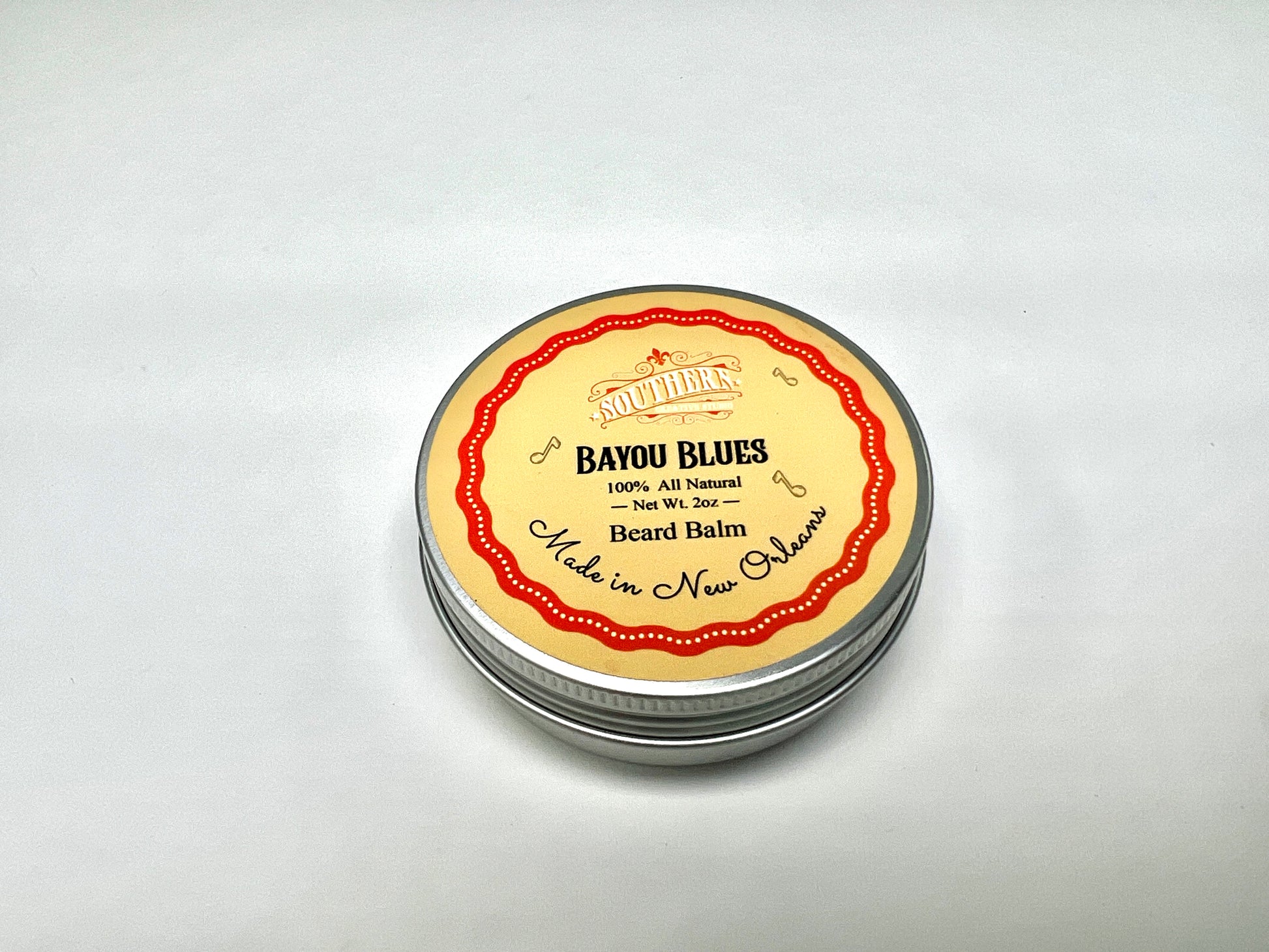 Beard Balm - Bayou Blues, handmade by Southern Creative Studio in New Orleans – detail