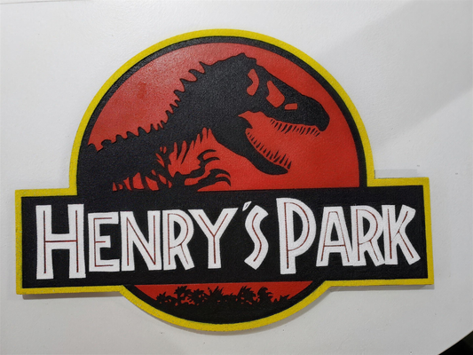 Dinosaur Kids Name Sign