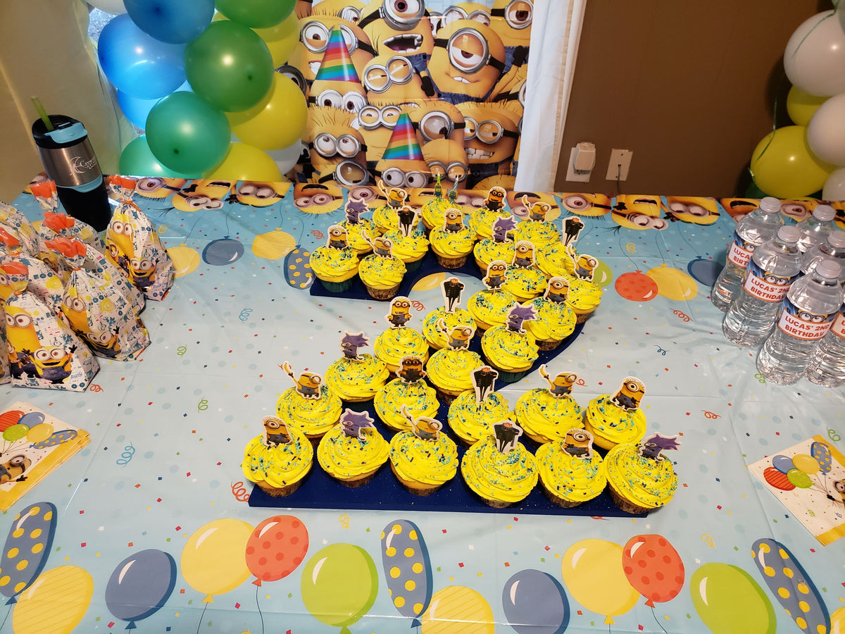 Cupcake Birthday Tray, handmade by Southern Creative Studio in New Orleans – detail