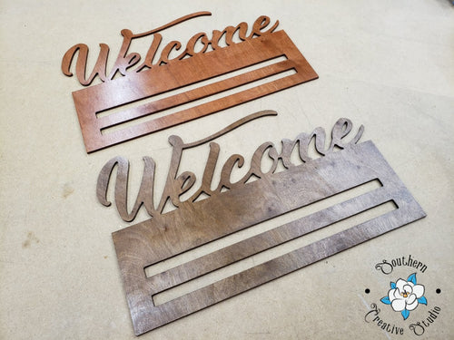 Welcome Sign Rails