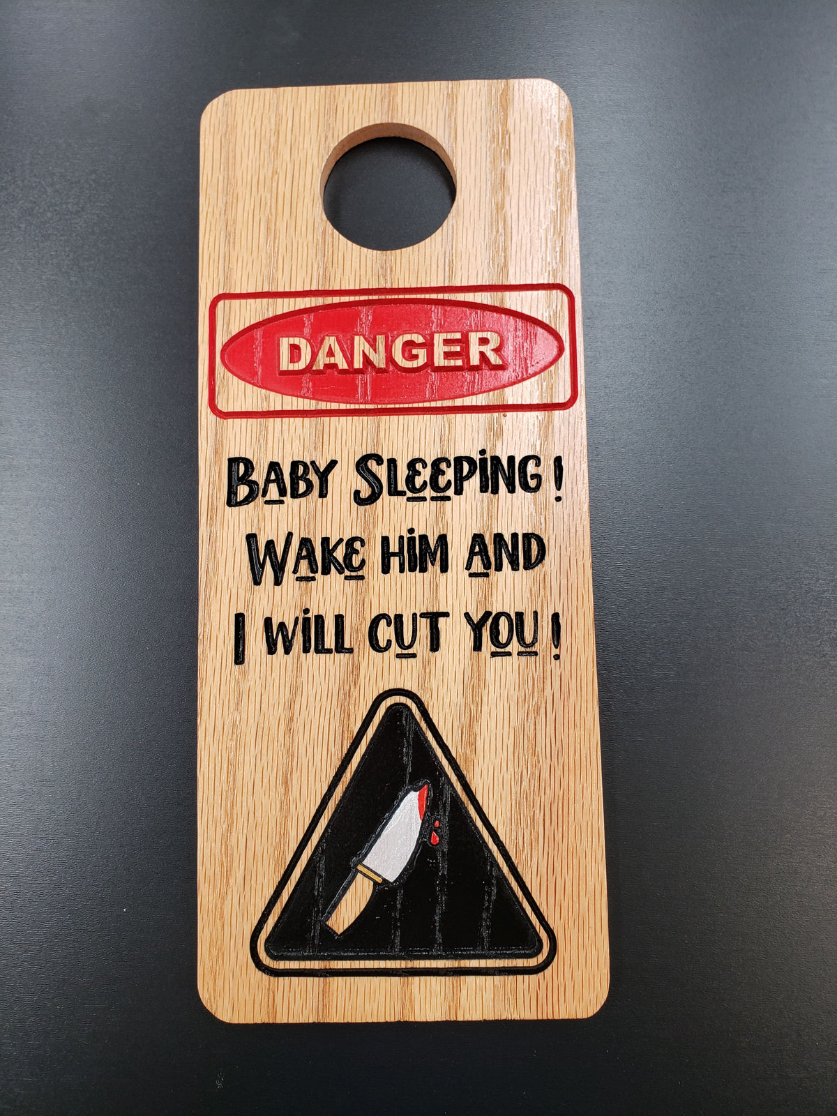 Baby Sleeping Sign, handmade by Southern Creative Studio in New Orleans