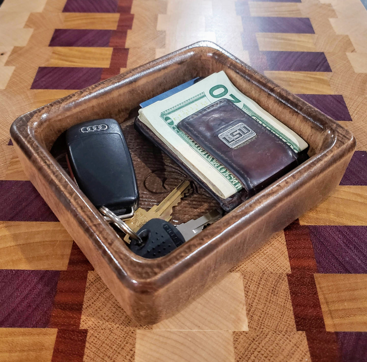 Valet Tray, handmade by Southern Creative Studio in New Orleans – in use