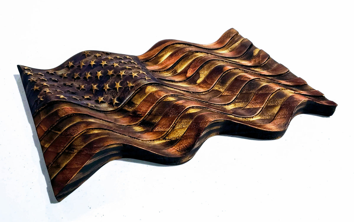 Rustic Waving Flag, handmade by Southern Creative Studio in New Orleans