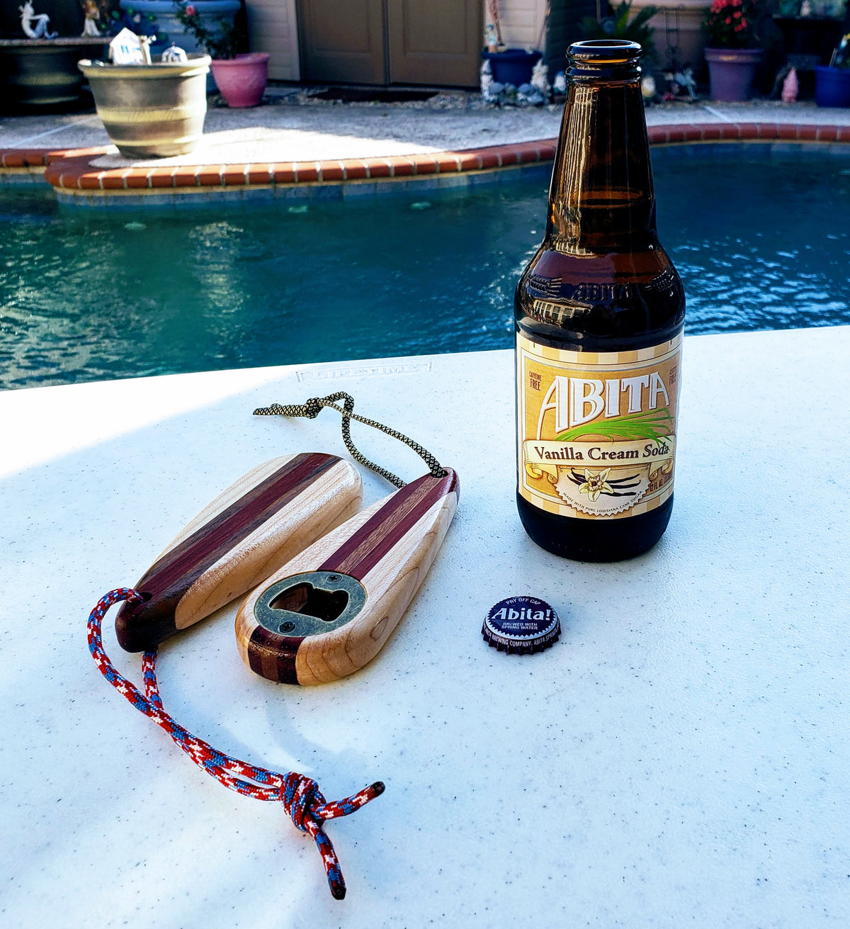Exotic Hardwood Bottle Opener, handmade by Southern Creative Studio in New Orleans