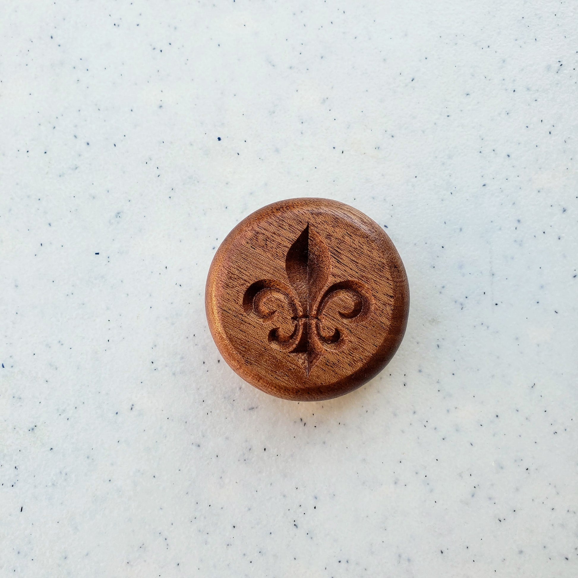 Engraved Fluer dis lis Bottle Opener, handmade by Southern Creative Studio in New Orleans