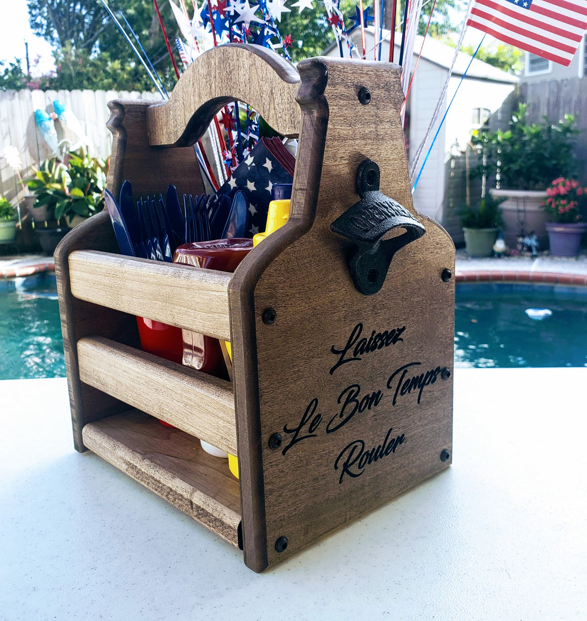 Condiment Tote, handmade by Southern Creative Studio in New Orleans