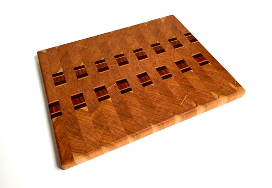 Patterned Endgrain Cutting Board, handmade by Southern Creative Studio in New Orleans