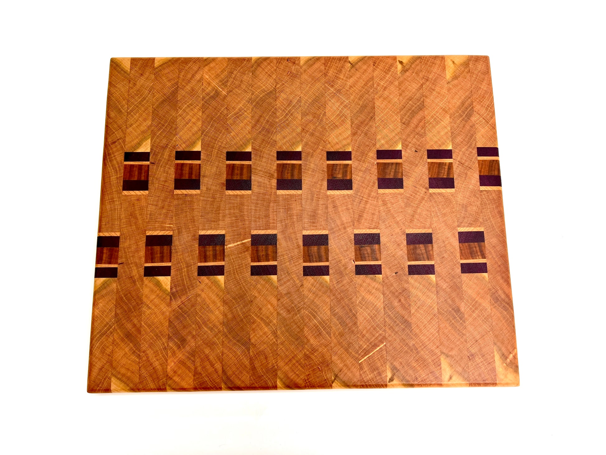 Patterned Endgrain Cutting Board, handmade by Southern Creative Studio in New Orleans – detail