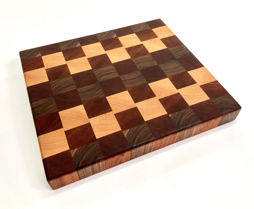 Checkered Pattern Butcher Block