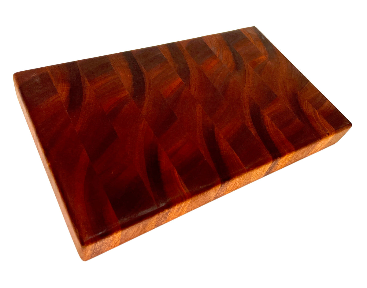 Mahogany End Grain Butcher Block (Medium), handmade by Southern Creative Studio in New Orleans