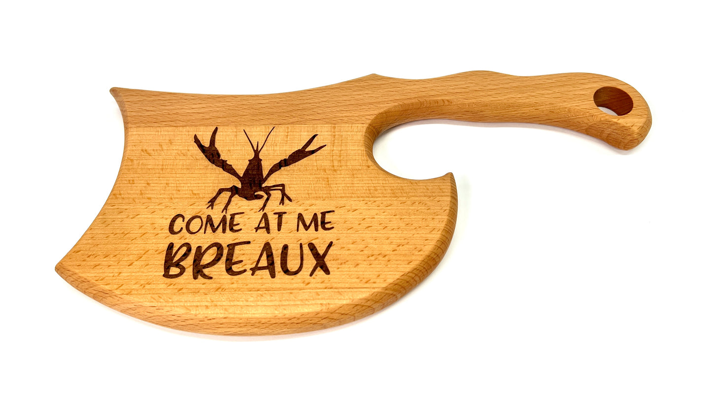 Cleaver Cutting Board, handmade by Southern Creative Studio in New Orleans – detail