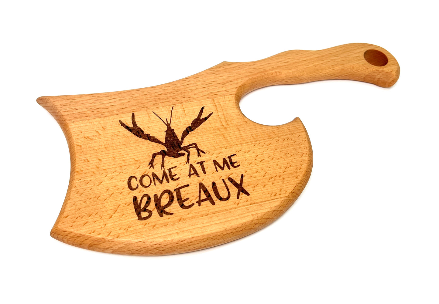 Cleaver Cutting Board, handmade by Southern Creative Studio in New Orleans – alternate angle