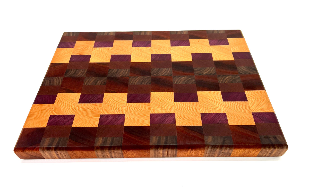 Offset Butcher Block, handmade by Southern Creative Studio in New Orleans – in use