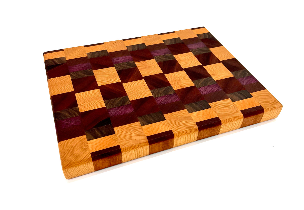 Checkered Chopping Block, handmade by Southern Creative Studio in New Orleans