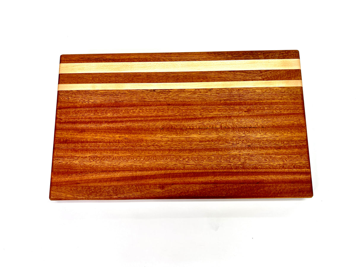 Striped Chopping Block, handmade by Southern Creative Studio in New Orleans – detail