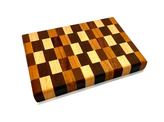 Mini Checkered Butcher Block, handmade by Southern Creative Studio in New Orleans