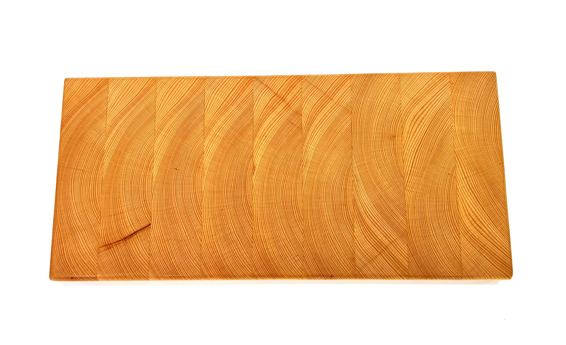 Chunky End Grain Chopping Block, handmade by Southern Creative Studio in New Orleans – detail