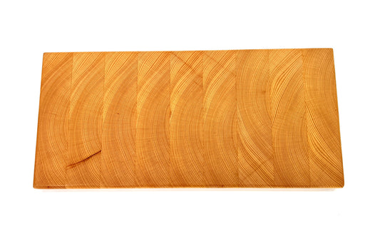 Chunky End Grain Chopping Block, handmade by Southern Creative Studio in New Orleans – detail