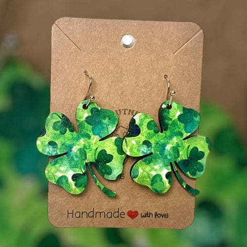 Four leaf clover earring