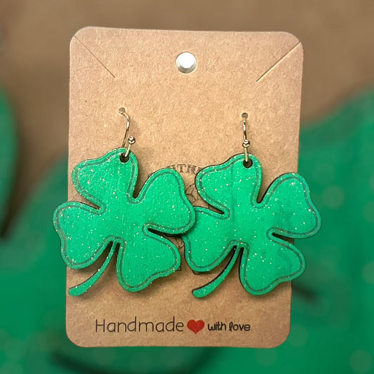 Four leaf clover earring