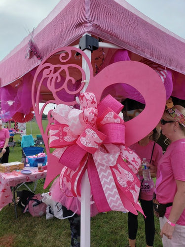 Pink Heart Wreath